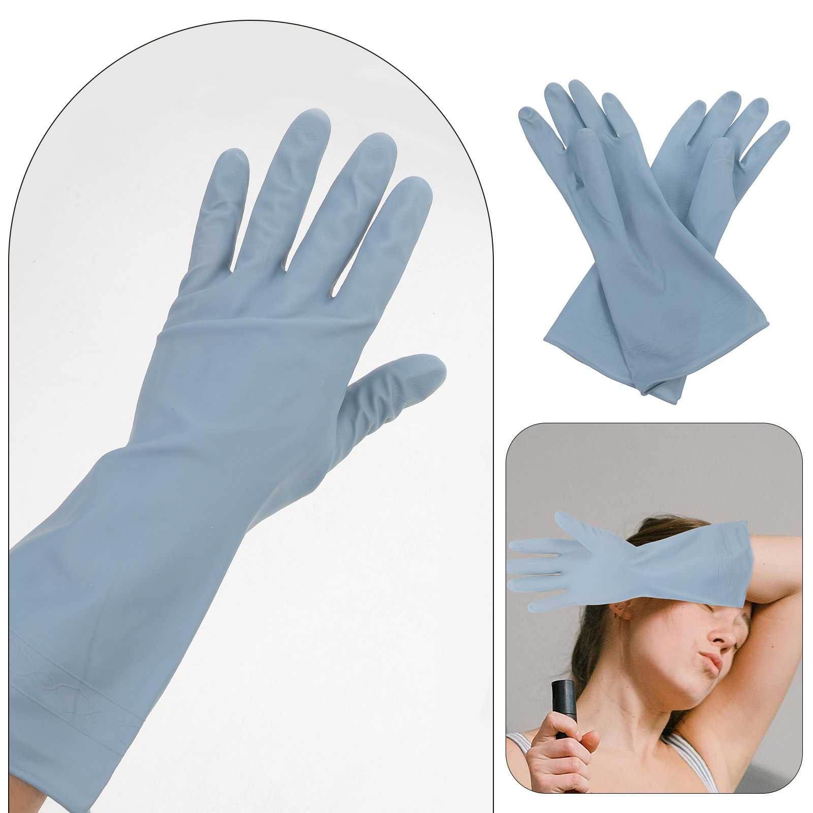 3 paia di guanti lunghi per la - Dish Glove Rubber recensione e prezzo
